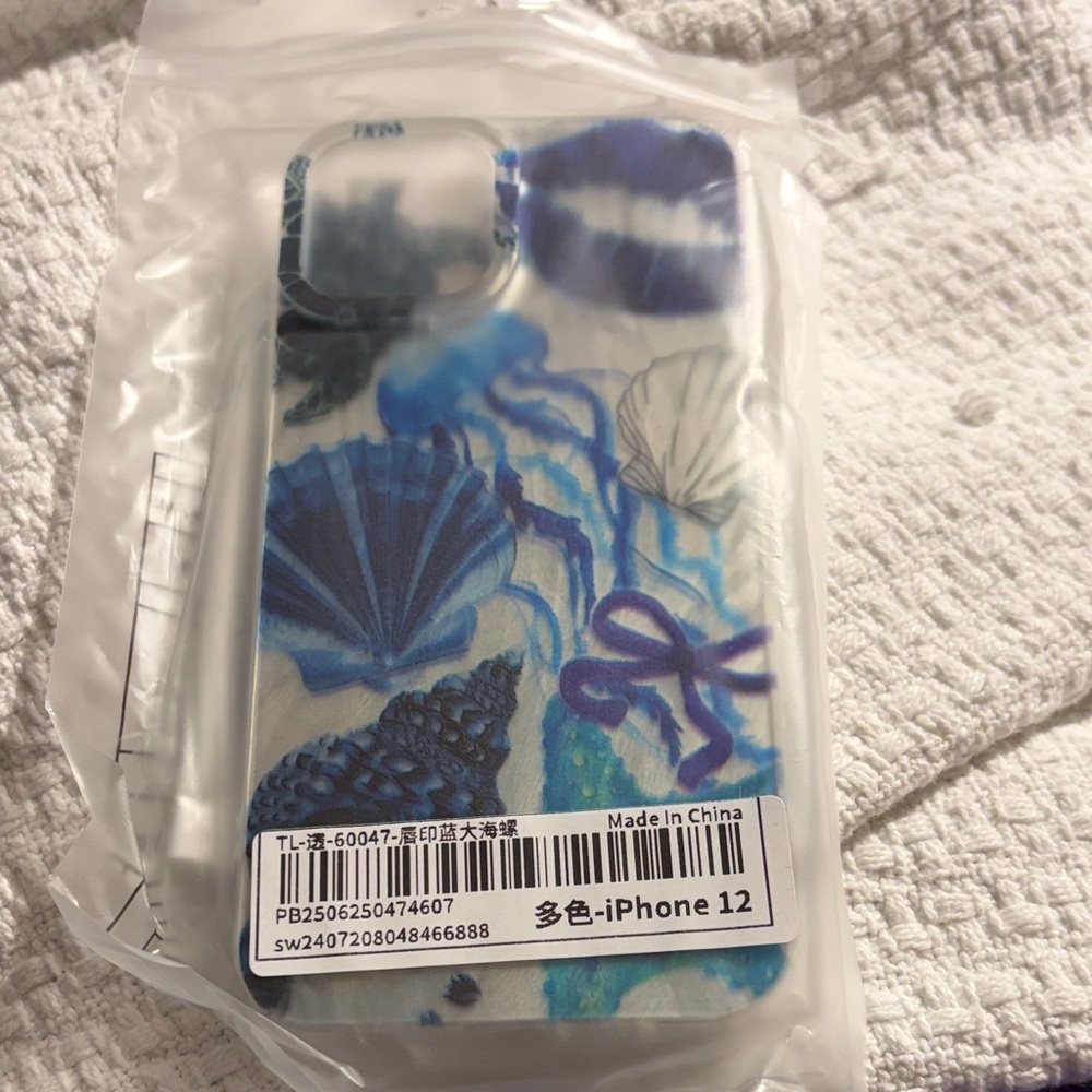 Blue Seashell iPhone 12 Case